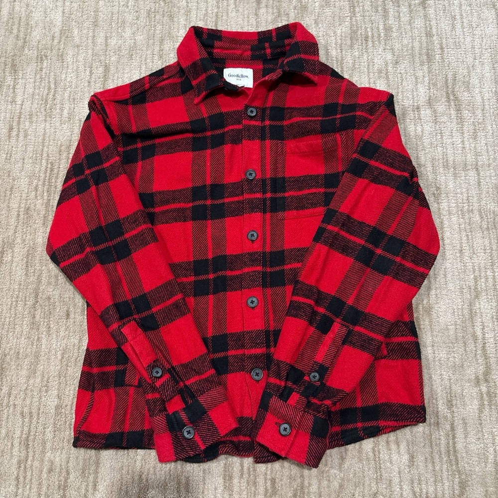 Goodfellow & Co Flannel Jacket in Red and Black